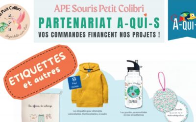 APE « Souris Petit Colibri » : vente solidaire avec A-QUI-S