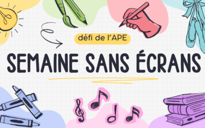 Semaine sans écrans : relevez le défi de l&rsquo;APE du 18 au 24 mai !